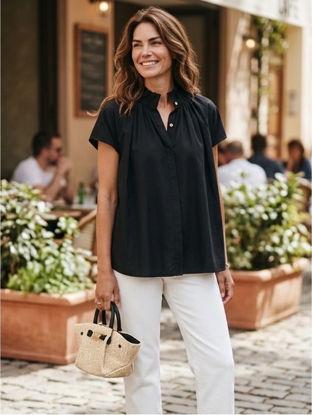 XL Pomander Place Black Rae Blouse
